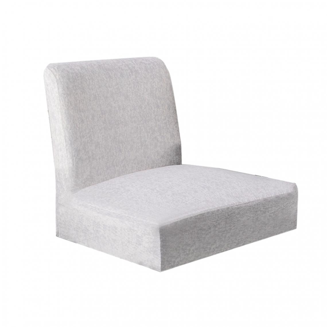 marque generique - housse de chaise extensible couvre-siège pour chaise courte à dossier court tabouret de bar chaise brune - Tiroir coulissant