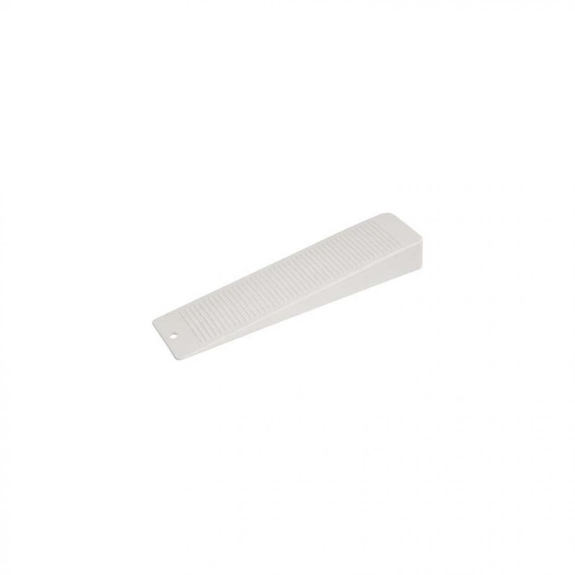 marque generique - Cales bloque-porte blanc plastique 155 x 36 x 20 mm - Serrure