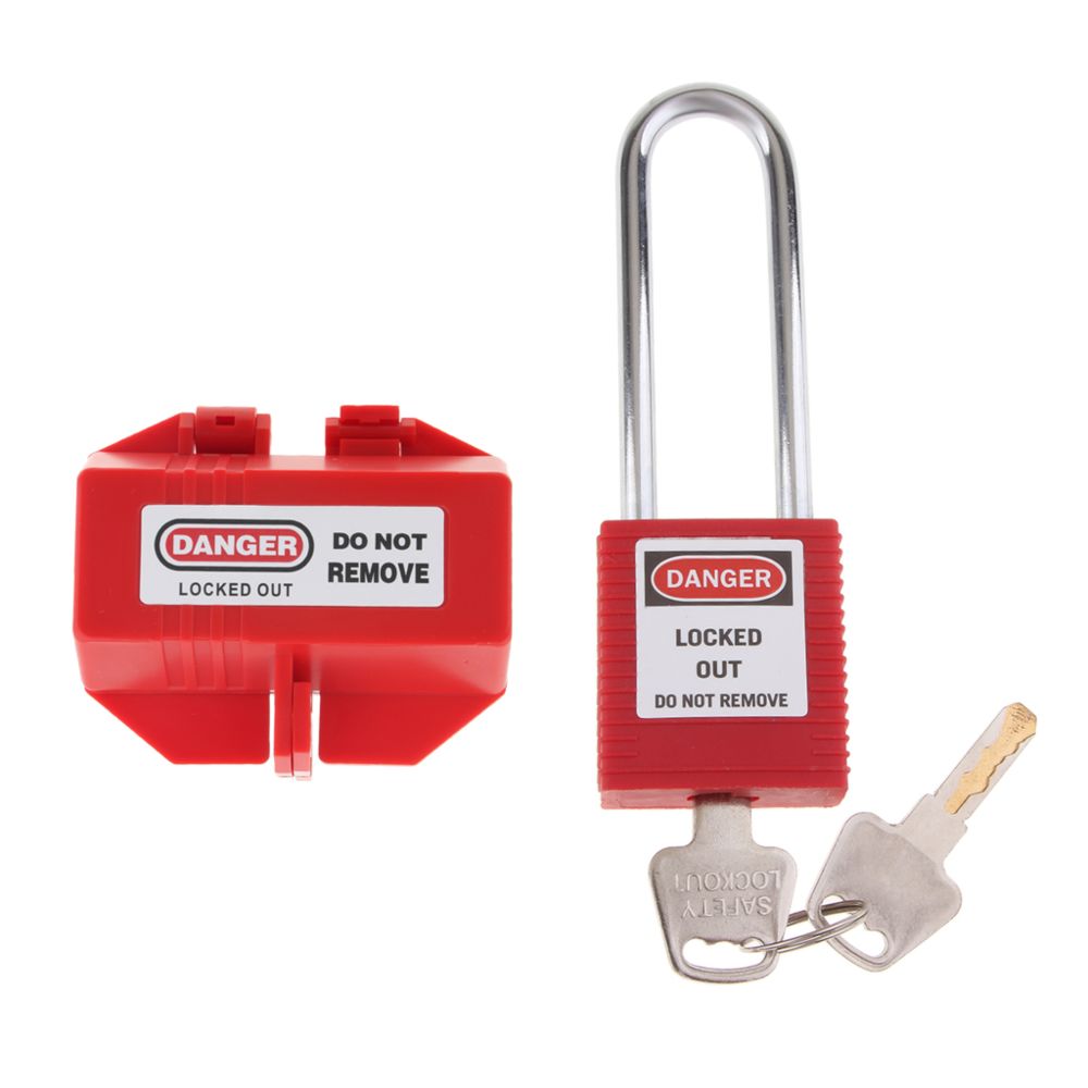 marque generique - Cadenas de consignation de sécurité cadenas à clé - Bloque-porte