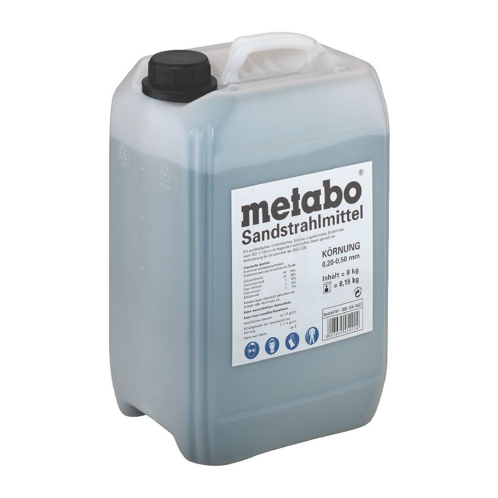 Metabo - Metabo Agent de sablage, Granulation 0,2 - 0,5 mm, 8 kg - Accessoires compresseurs