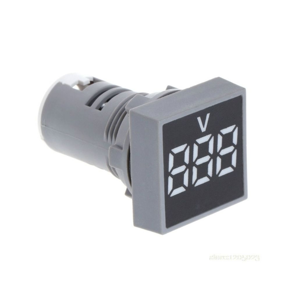Wewoo - AD101-22VMS Mini AC 20-500V Voltmètre Panneau carré LED Indicateur de tension numérique de Blanc - Mètres