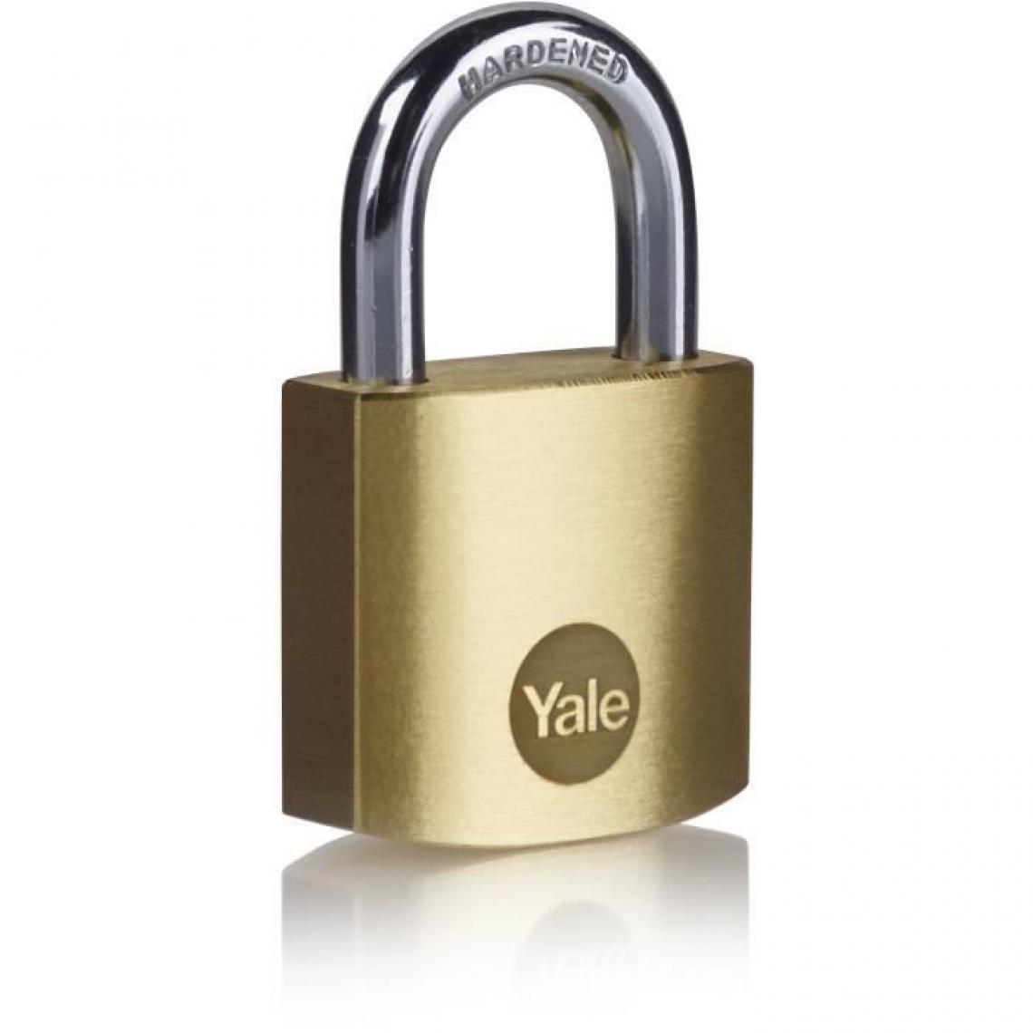 Yale - YALE Lot de 2 cadenas laiton s'entrouvrant 30 mm, anse acier cémenté, 3 cles - Verrou, cadenas, targette