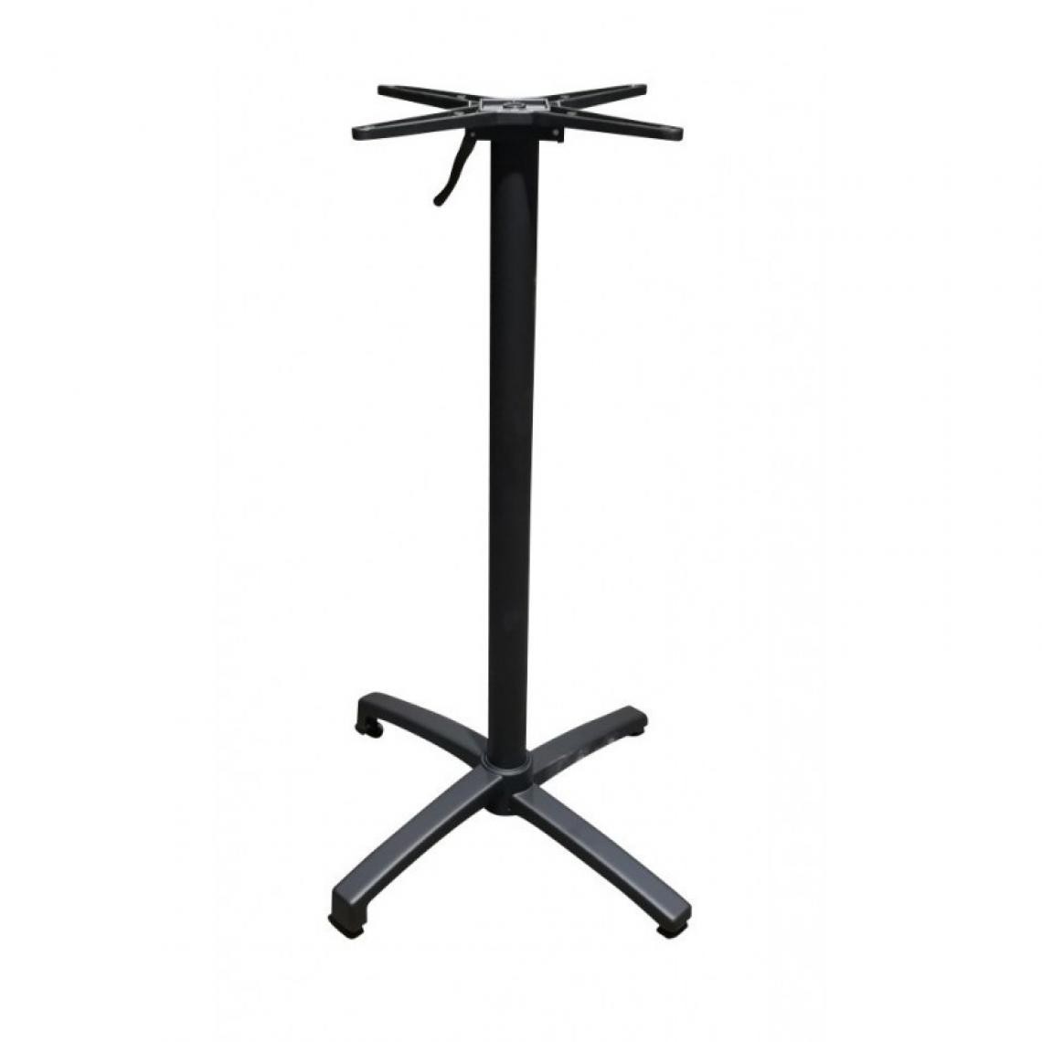 Materiel Chr Pro - Pied de Table Encastrable en Aluminium Noir - H 72 cm - Aluminium - Pieds & roulettes pour meuble