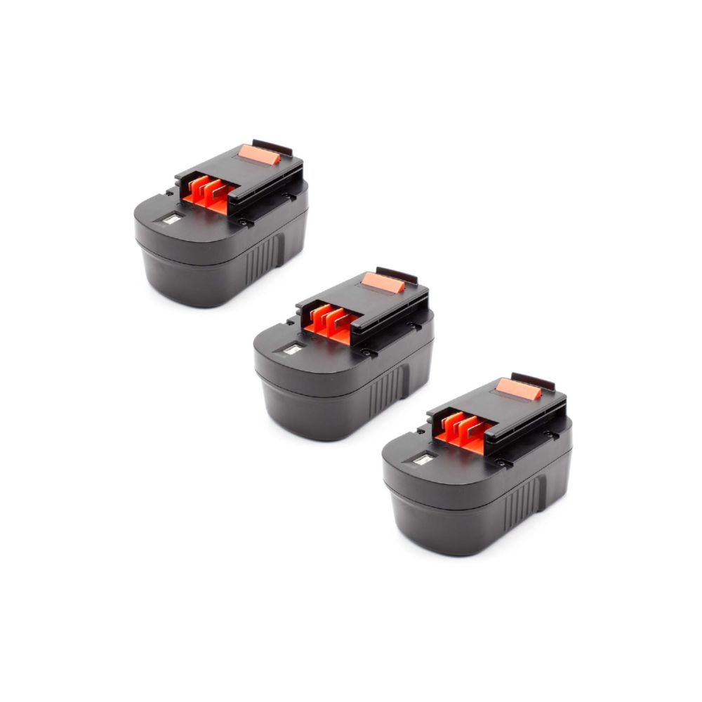 Vhbw - vhbw 3x NiMH batterie 1500mAh (14.4V) pour outil électrique outil Powertools Tools Black & Decker BDG14SF-2, BDGL1440, BDGL14K2, CD142SK, CD14SFK - Clouterie