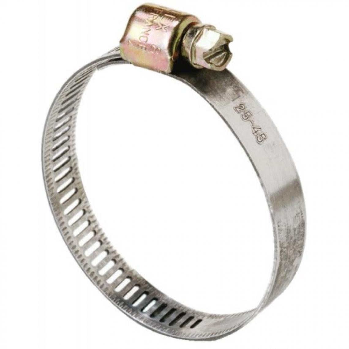 Serflex - Colliers de serrage acier W1 bande ajourée 5 mm, diamètre de serrage minimum 24/maximum 36 mm, boîte de 25 - Visserie