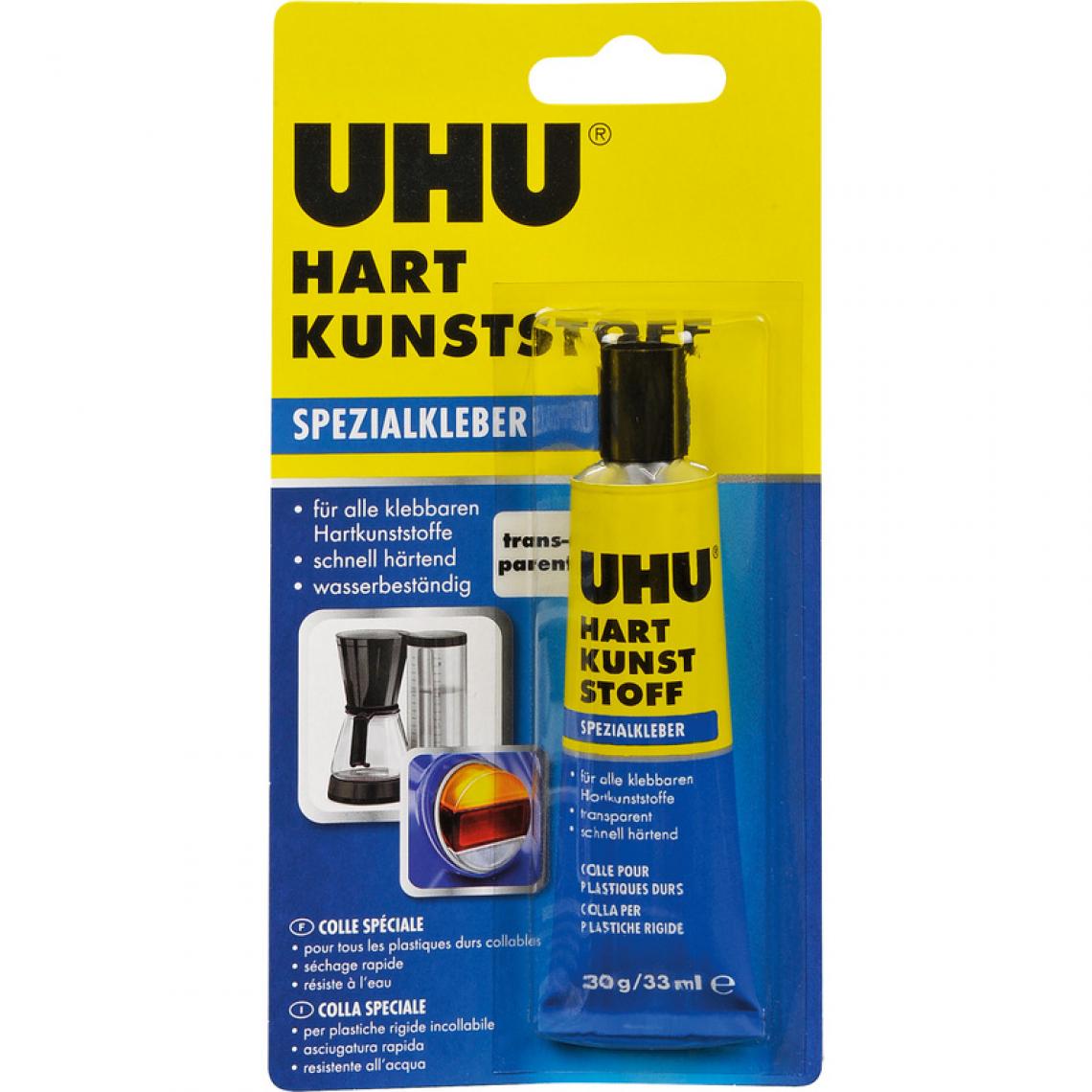 Uhu - UHU colle spéciale' HART KUNSTSTOFF', plastique dur, 30 g () - Colle & adhésif