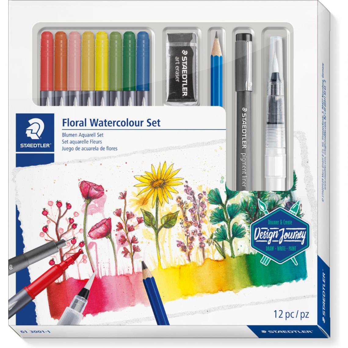 Staedtler - STAEDTLER Kit aquarelle Floral Watercolour Set () - Outils et accessoires du peintre