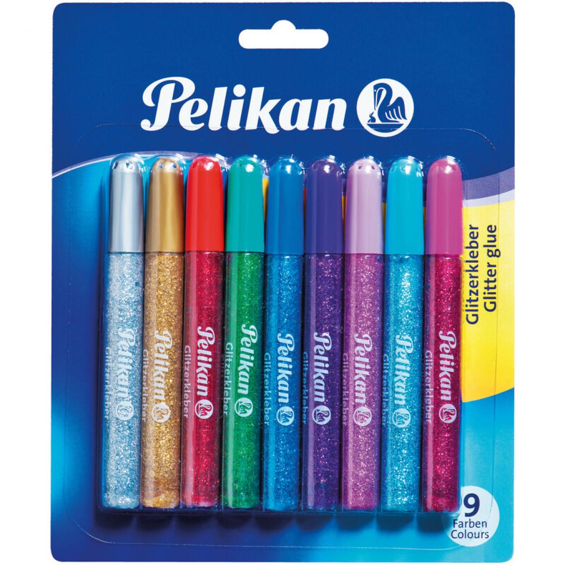 Pelikan - Pelikan Colle à paillettes, 9 x 10,5 ml, carte blister () - Colles et pistolets à colle