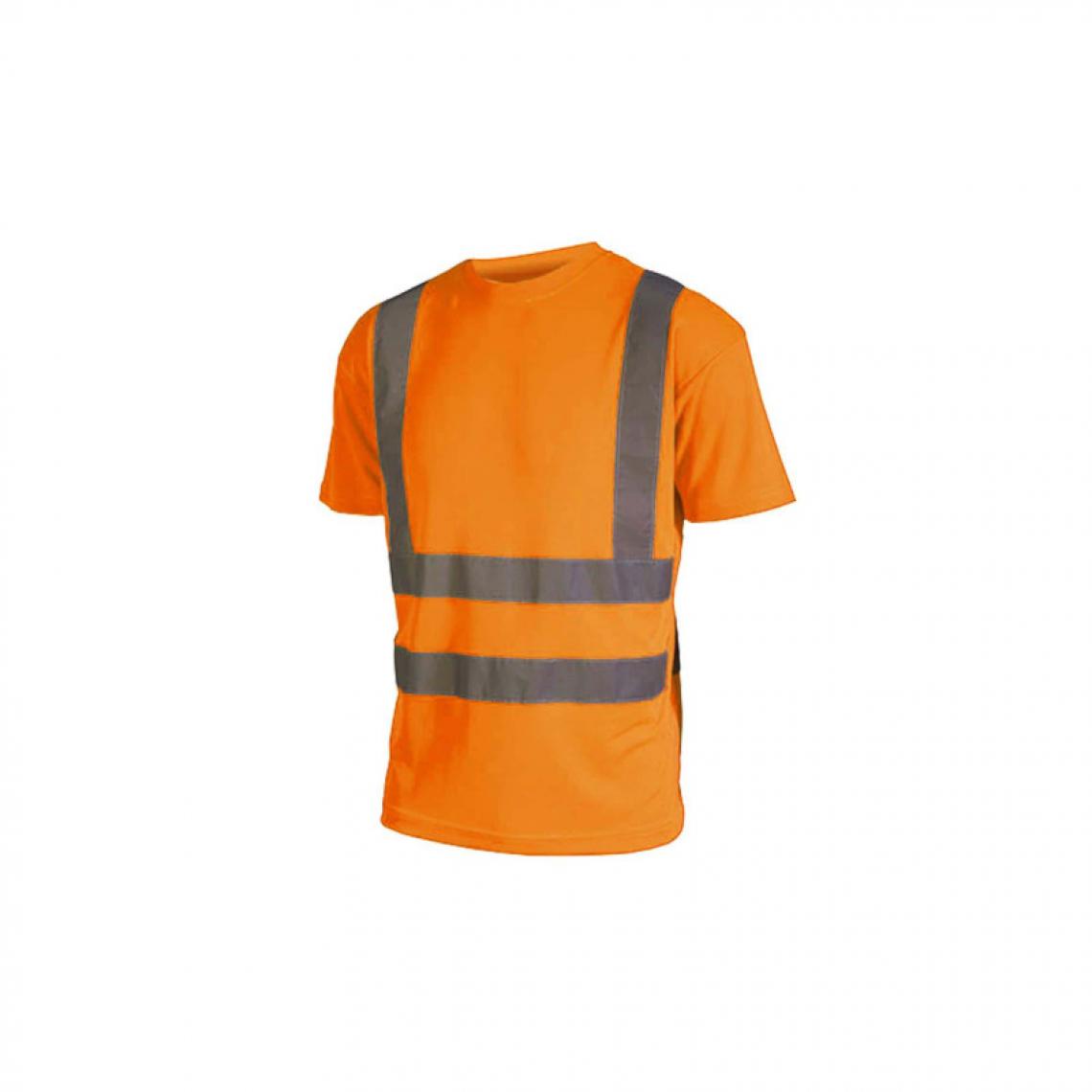 Cepovett - T-shirt haute visibilité - Manches courtes - Orange fluo - 4XL - Protections corps