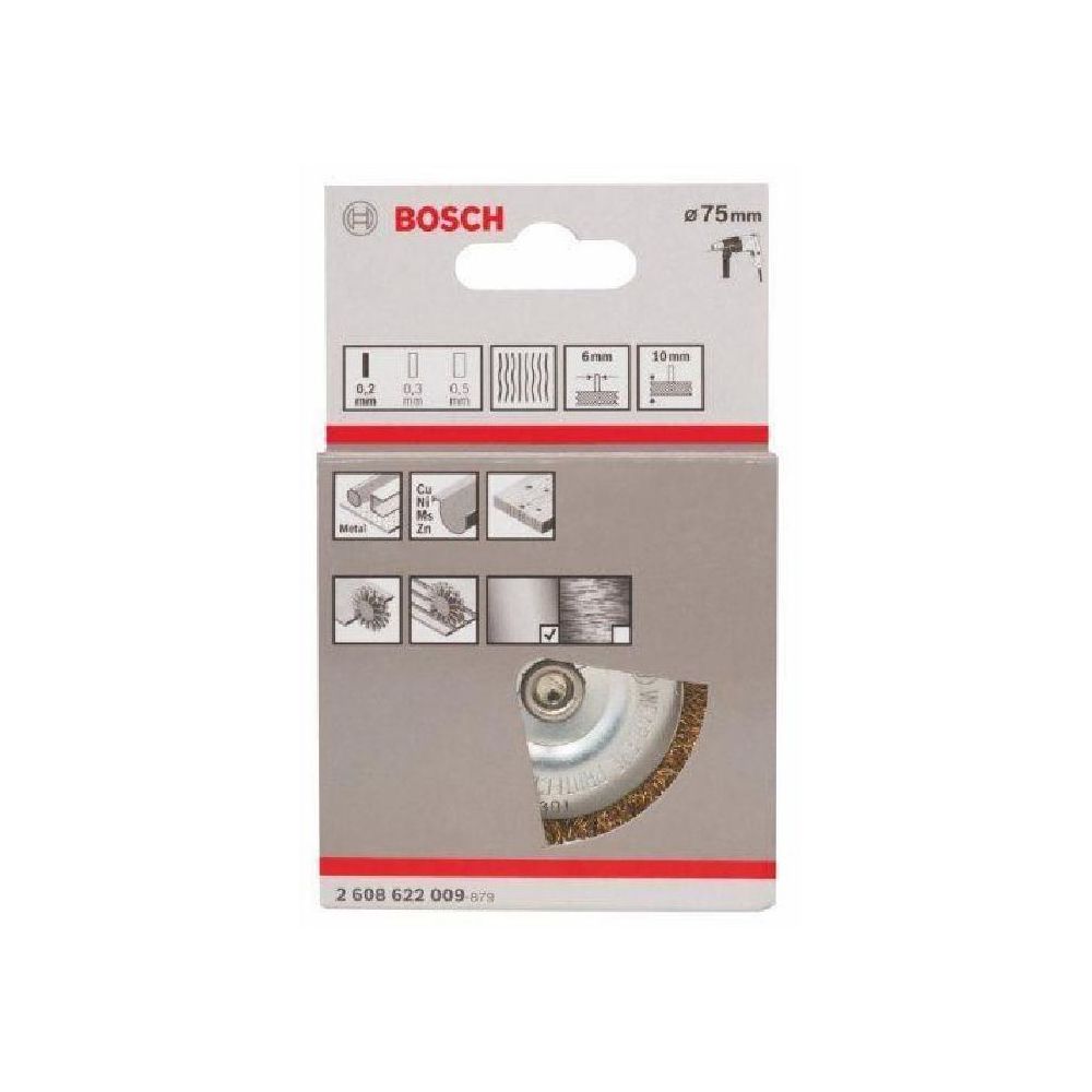 Bosch - BOSCH Brosse circulaire a fils laitonnés - Ø 75mm - Abrasifs et brosses