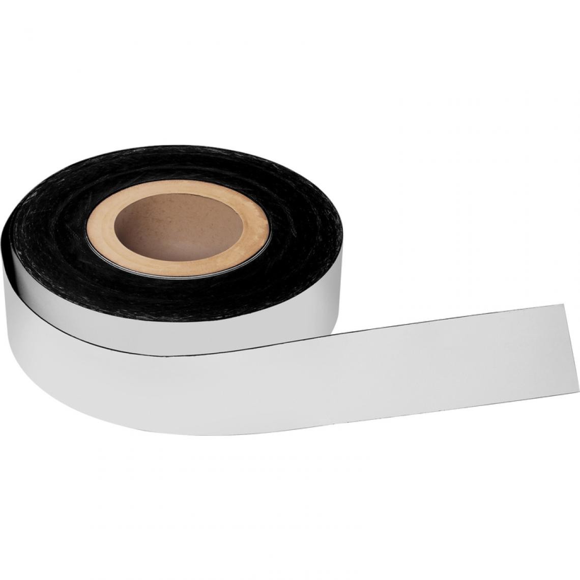 Magnetoplan - magnetoplan ruban magnétique, PVC, blanc, 35 mm x 30 m () - Visserie
