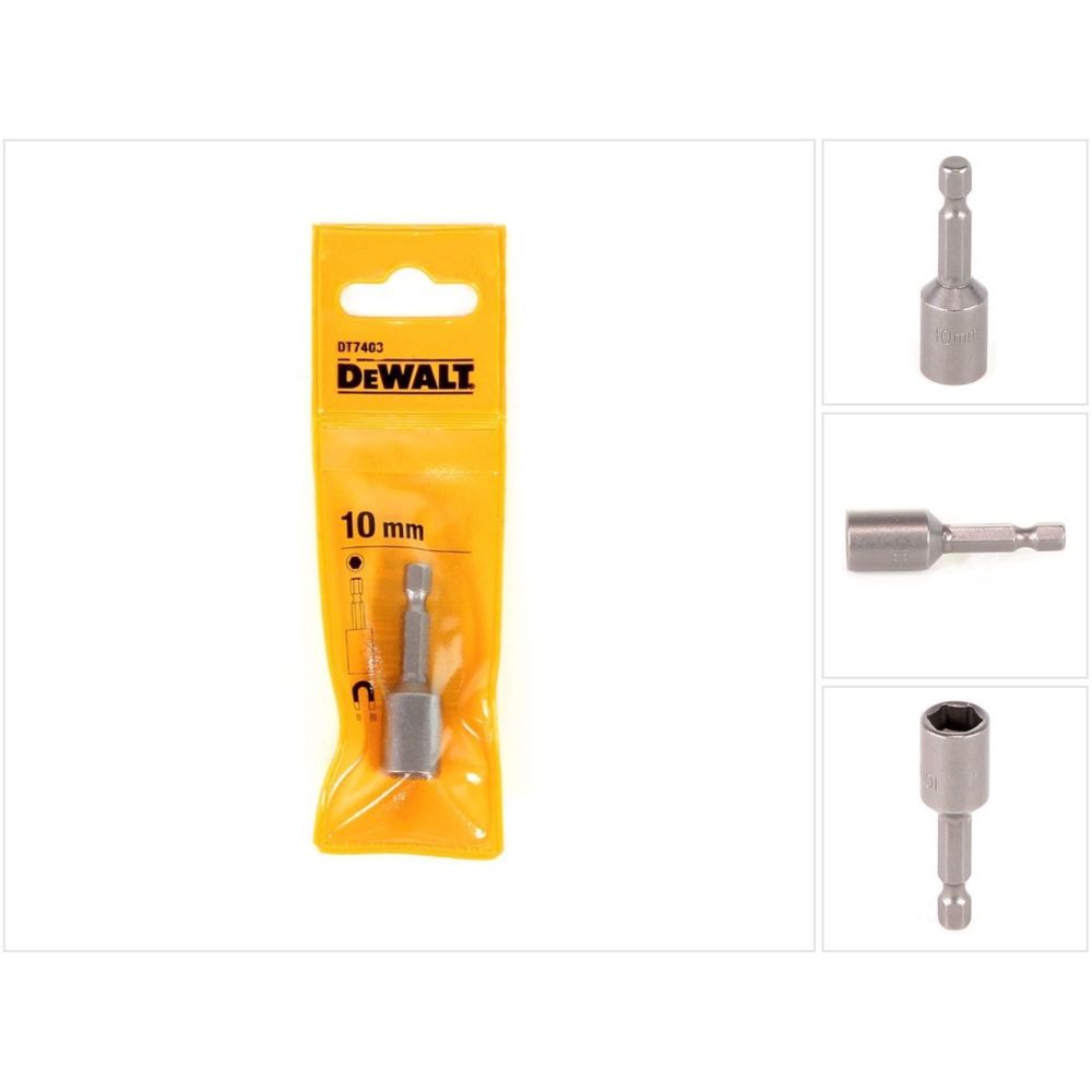 Dewalt - DeWalt DT 7403-QZ Clé à douille hexagonale de 10 mm - de longueur 50mm, support à aimant permanent, 1/4"" Antrieb - Clés et douilles
