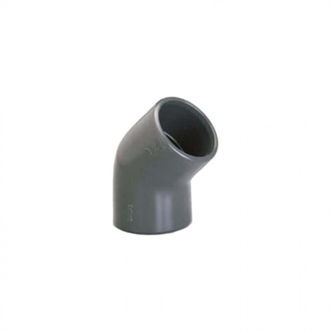 Plasson - Coude PVC Pression PLASSON - À coller - 45° - Diamètre 32 mm - Femelle-femelle - 39358F - Coudes et raccords PVC