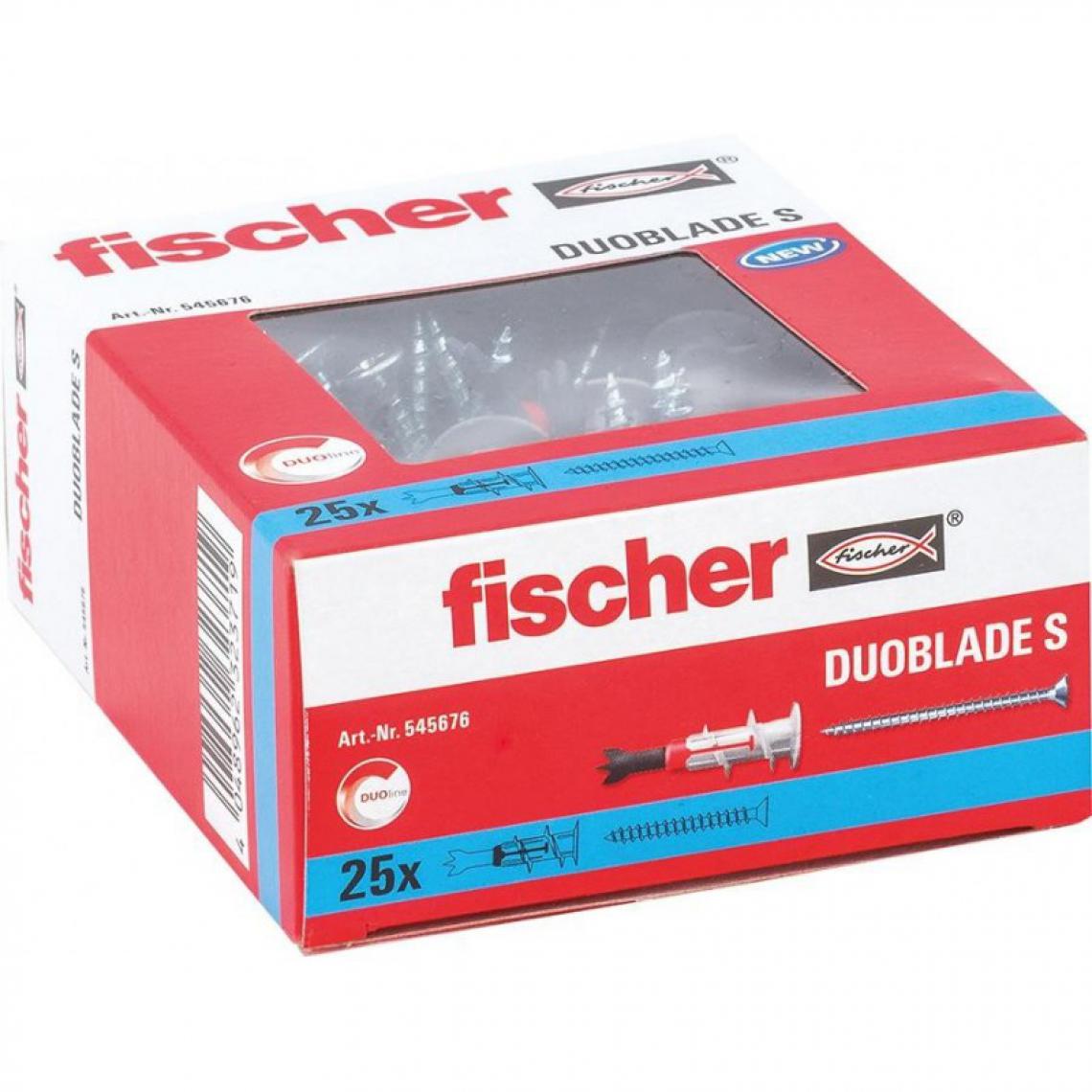 Fischer - Fischer Chevilles de fixation de plaque de plâtre avec vis 25 pcs - Boulonnerie