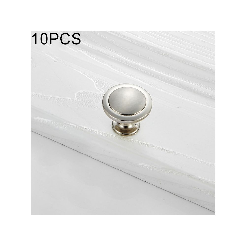 Wewoo - Poignée d'armoire 10 PCS 4003 ronde blanche en alliage de zinc solide à un trou pour porte de tiroir - Poignée de porte