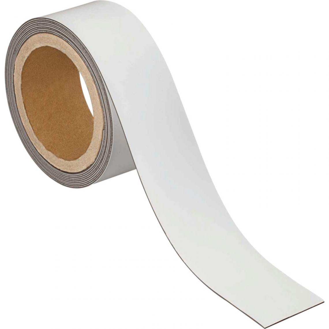 Maul - MAUL Ruban magnétique, 50 mm x 3 m, épaisseur: 1 mm, blanc () - Visserie