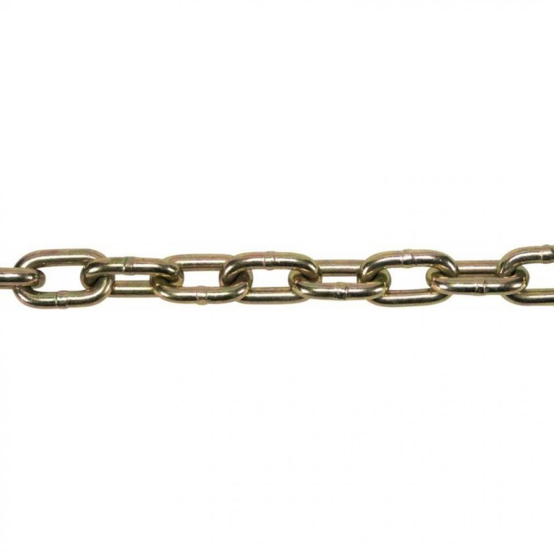 marque generique - Chaine DIN766 zingué jaune A 6,0 - 30m - Corde et sangle