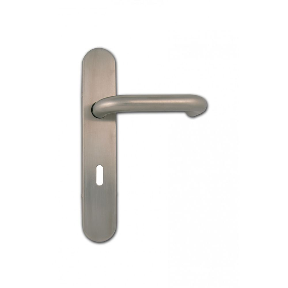 Secury-T - Poignée inox 304 trou de clé L 236X42X10 mm rappel bequille ressort - Poignée de porte