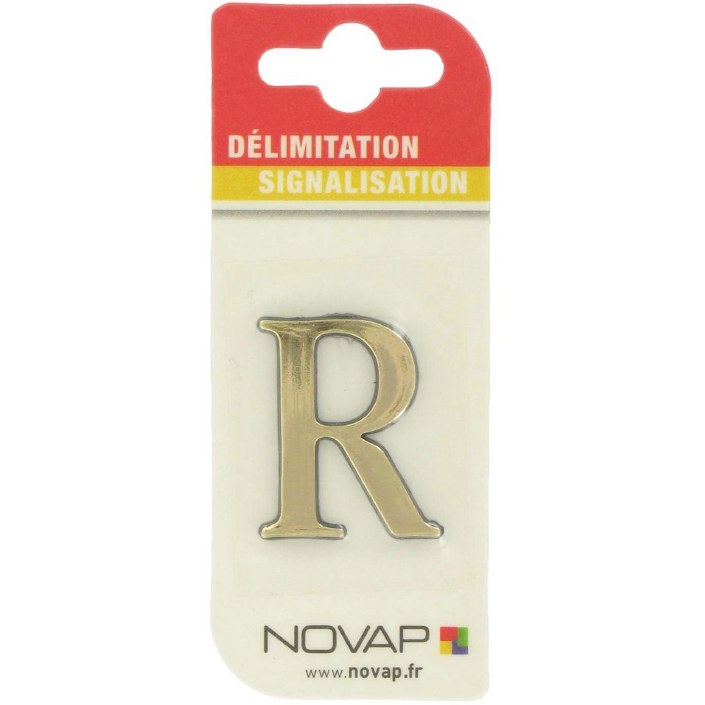 Novap - Adhésif plastique en relief coloris or Novap R - Extincteur & signalétique
