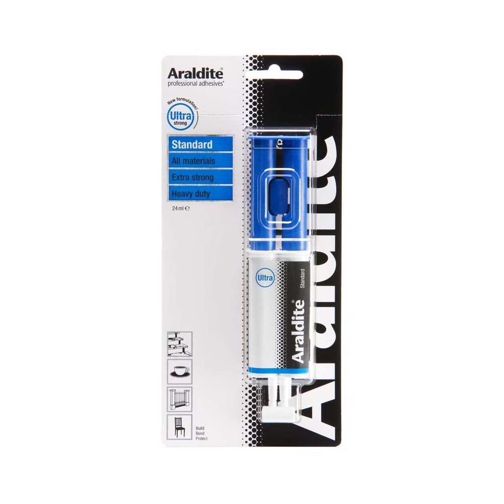 Araldite - Colle Araldite bi-composant Standard - seringue de 24 ml - Colle & adhésif