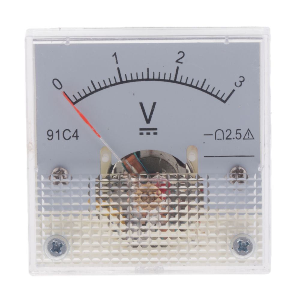 marque generique - Outils de test de circuit de jauge de tension du panneau de jauge de tension analogique 91c4 0-3v - Mètres