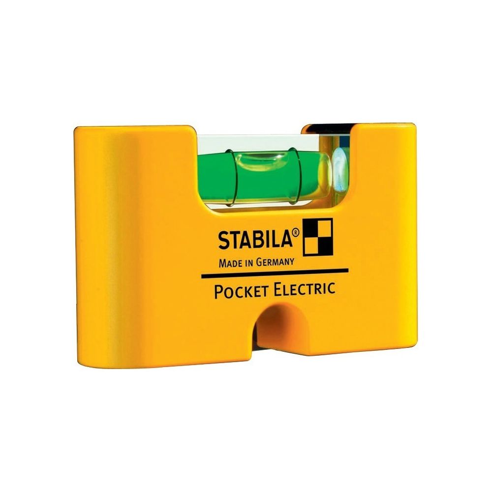 Stabila - Mini-Niveau de poche 7cm Electrique Stabila - Niveaux à bulles
