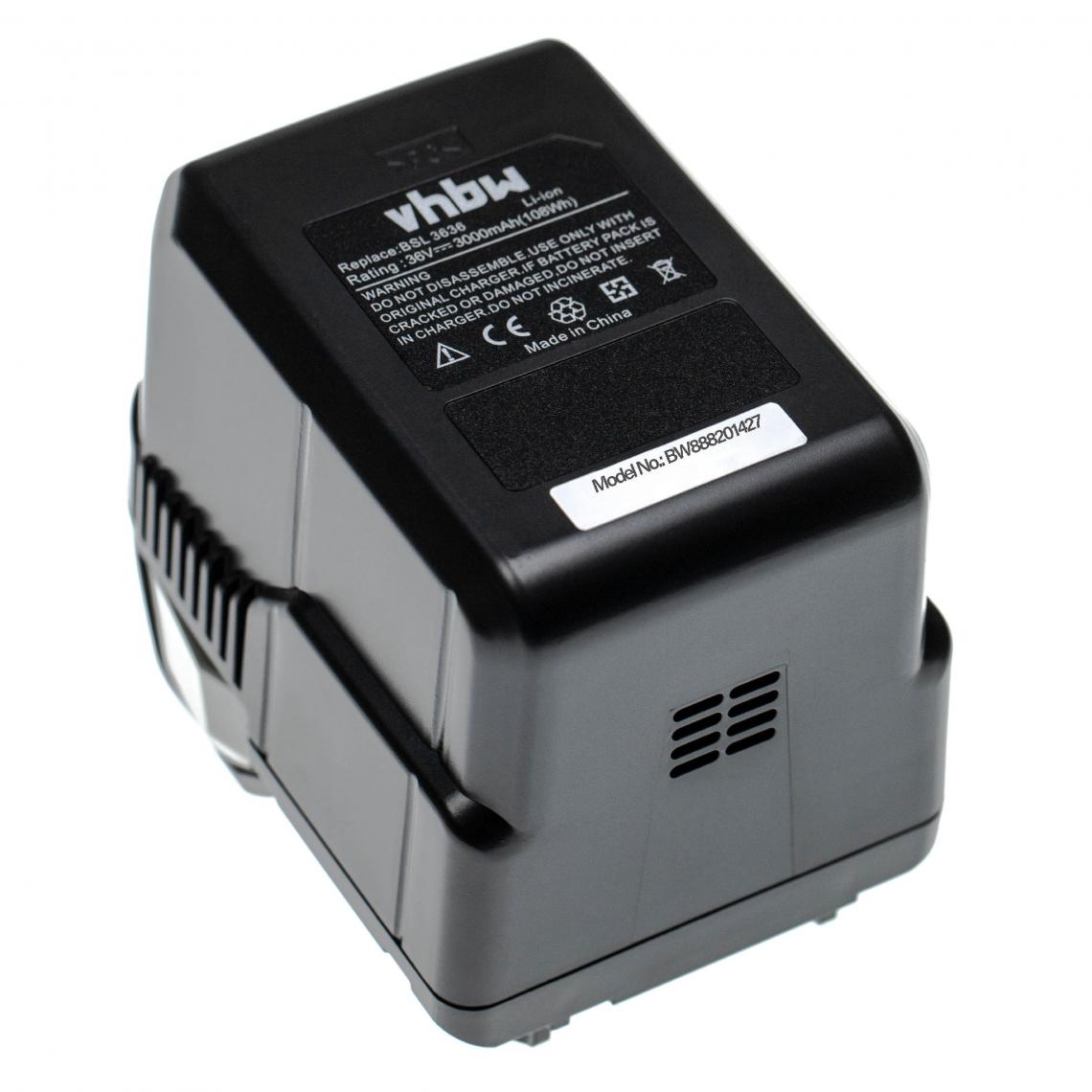Vhbw - vhbw Batterie compatible avec Hitachi / HiKOKI RP3608DB outil électrique (3000mAh Li-ion 36V) - Clouterie