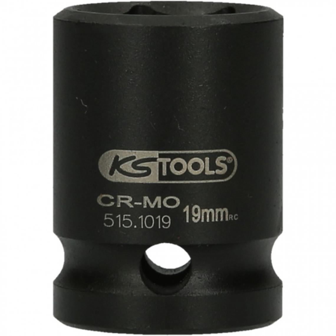 Ks Tools - KS TOOLS 515.1019 Douille à chocs 6 pans 1/2'' 19mm - Clés et douilles