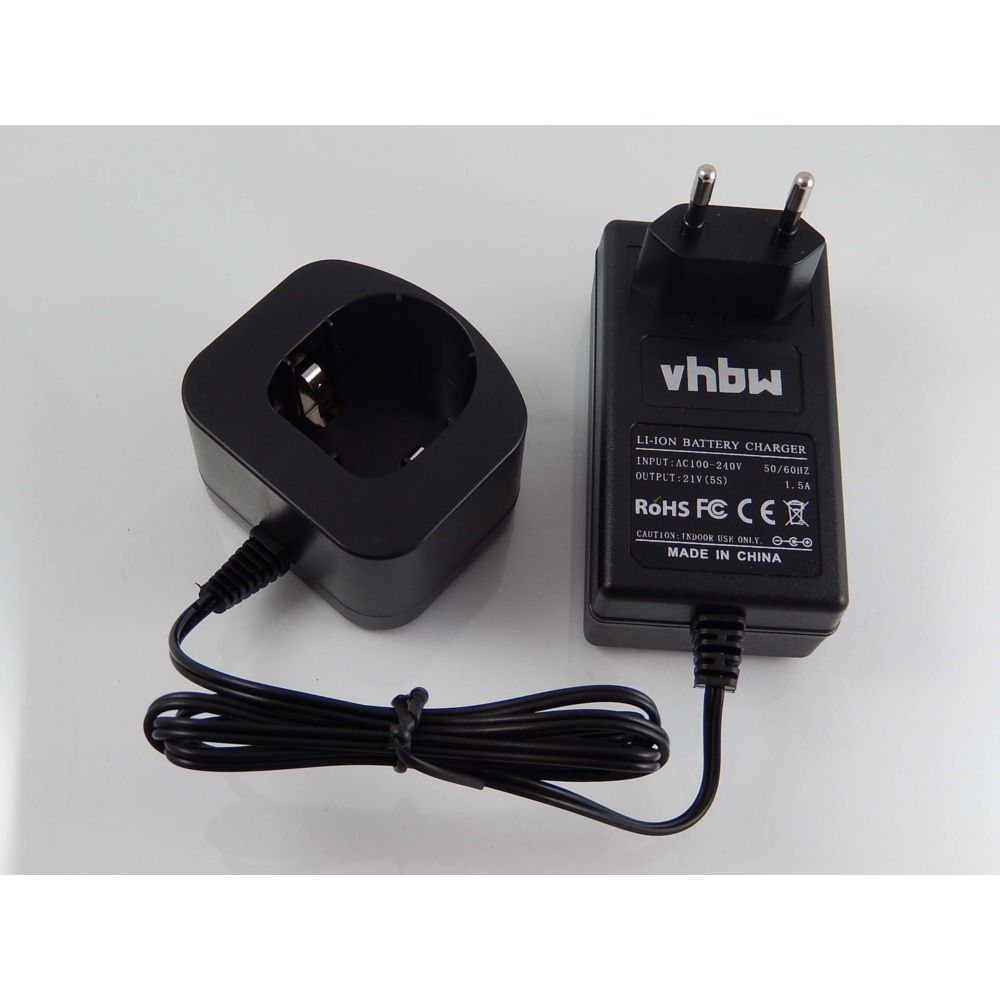 Vhbw - vhbw Alimentation 220V câble chargeur pour outils Ryobi P204, P206, P2060, P208B, P210, P2100, P2102, P2105, P211, P220, P221, P230, P234G, P236 - Clouterie
