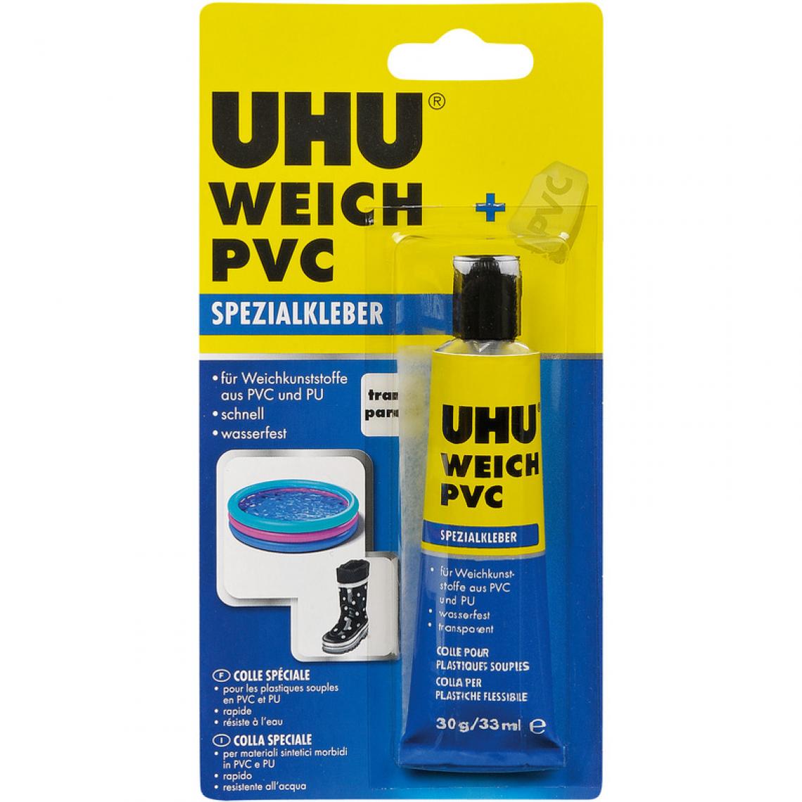 Uhu - UHU Colle spéciale pour PVC souple, tube de 30 g () - Colle & adhésif