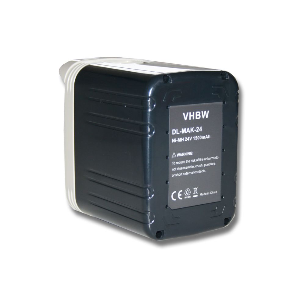 Vhbw - Batterie NI-MH 1500mAh 24V gris/noir pour MAKITA BDF460 etc. Remplace 193127-4, 193128-2, 193130-5, 193131-3, 193736-9, 193737-7, 193739-3 etc. - Clouterie