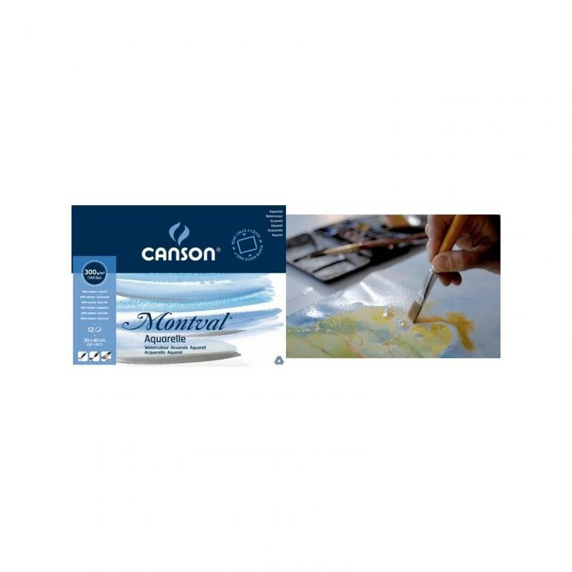 Canson - CANSON Bloc de papier aquarelle 'Montval', A3, 100 feuilles () - Outils et accessoires du peintre