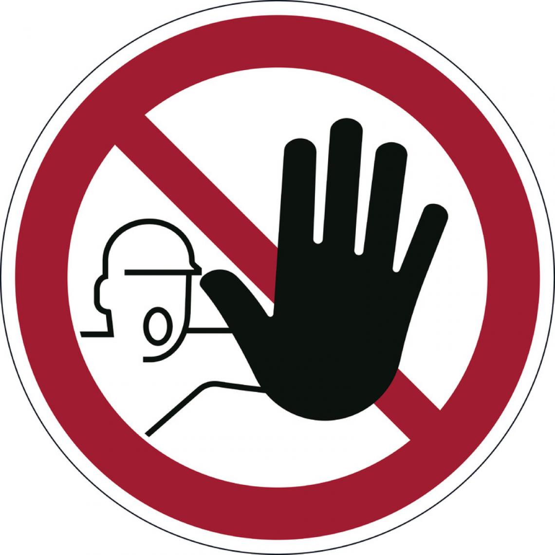 Durable - DURABLE Panneau d'interdiction Accès interdit, autocollant () - Pointes à tracer, cordeaux, marquage
