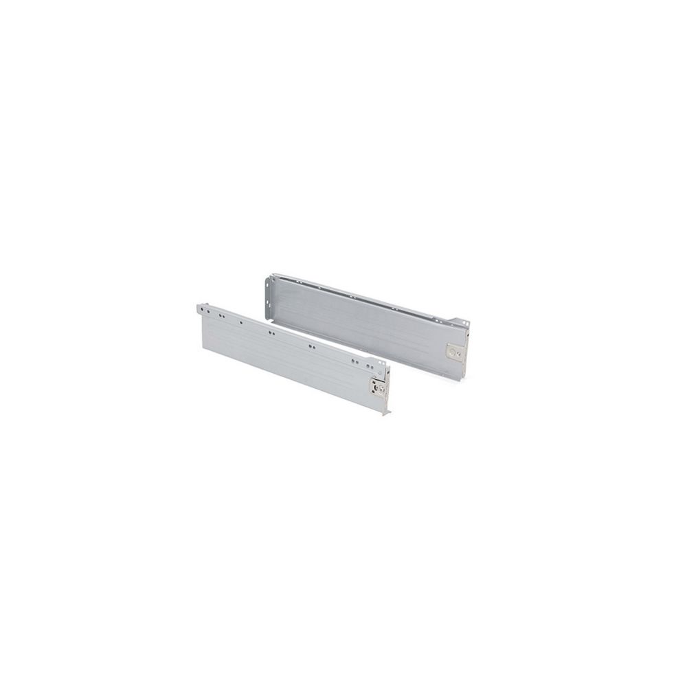 Emuca - Kit de tiroir Ultrabox hauteur 118 mm et profondeur 450 mm finition gris métallisé - 4387925 - Emuca - Glissière, coulisse de tiroir