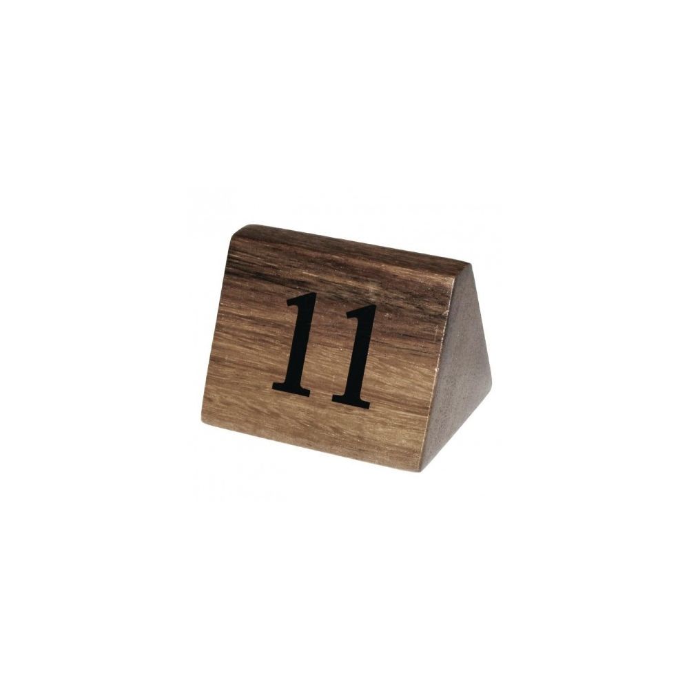 Olympia - Numéros de table en bois Olympia - Lot de 11 à 20 - - Extincteur & signalétique