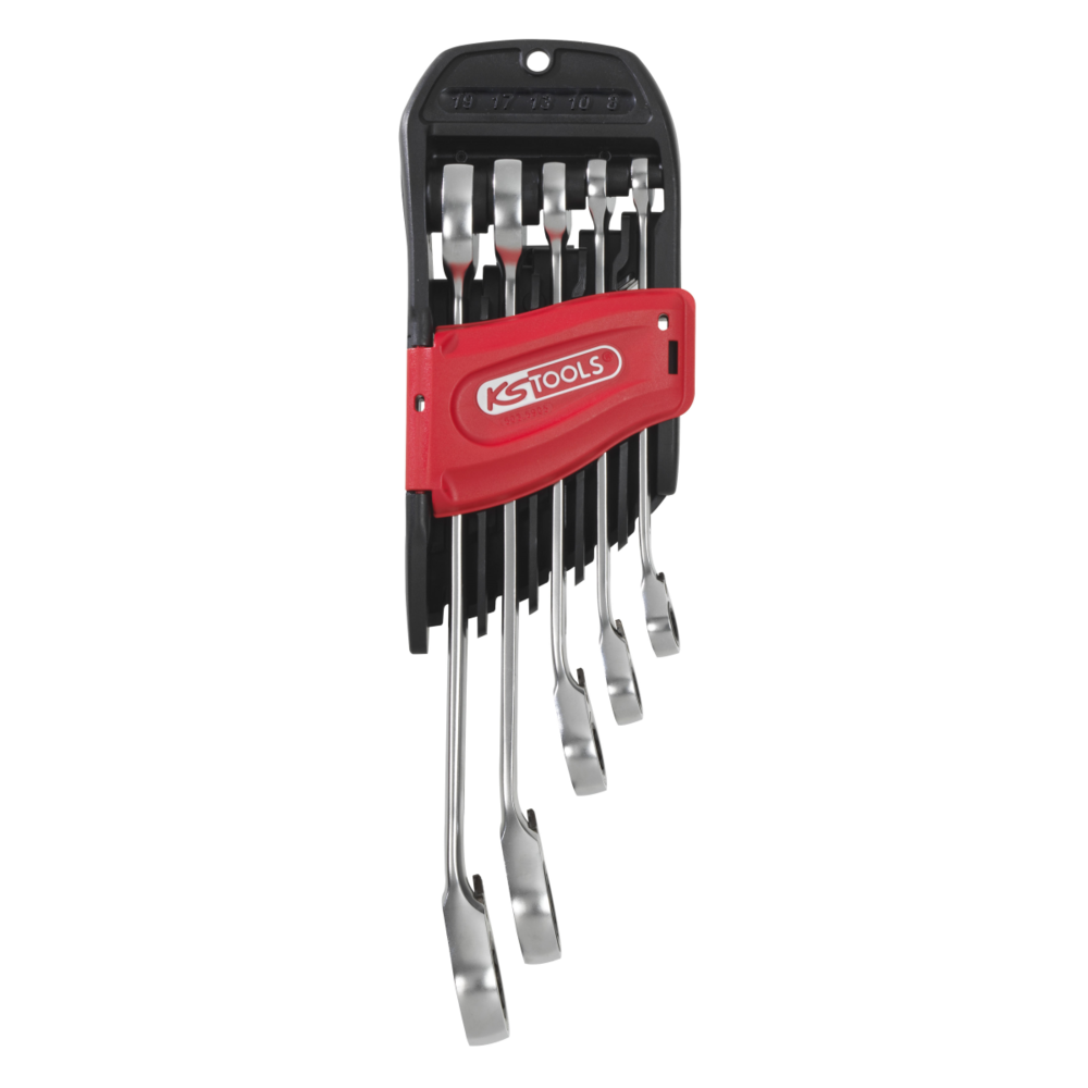 Ks Tools - Jeu de clés mixtes à cliquet reversible GEARplus®, 5 pcs KS TOOLS 503.4661 - Clés et douilles