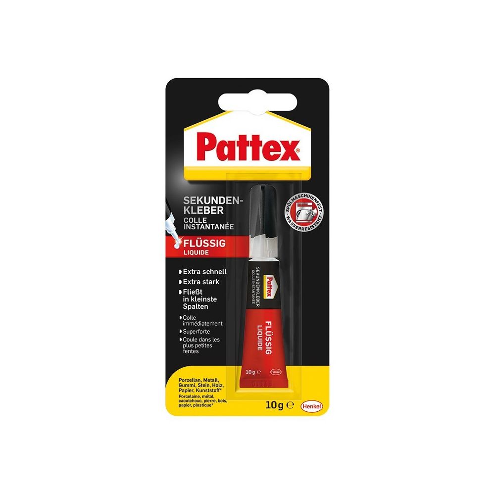 Pattex - Pattex 1464554 Colle liquide instantanée Classic Flacon 10g (Par 12) - Colle & adhésif