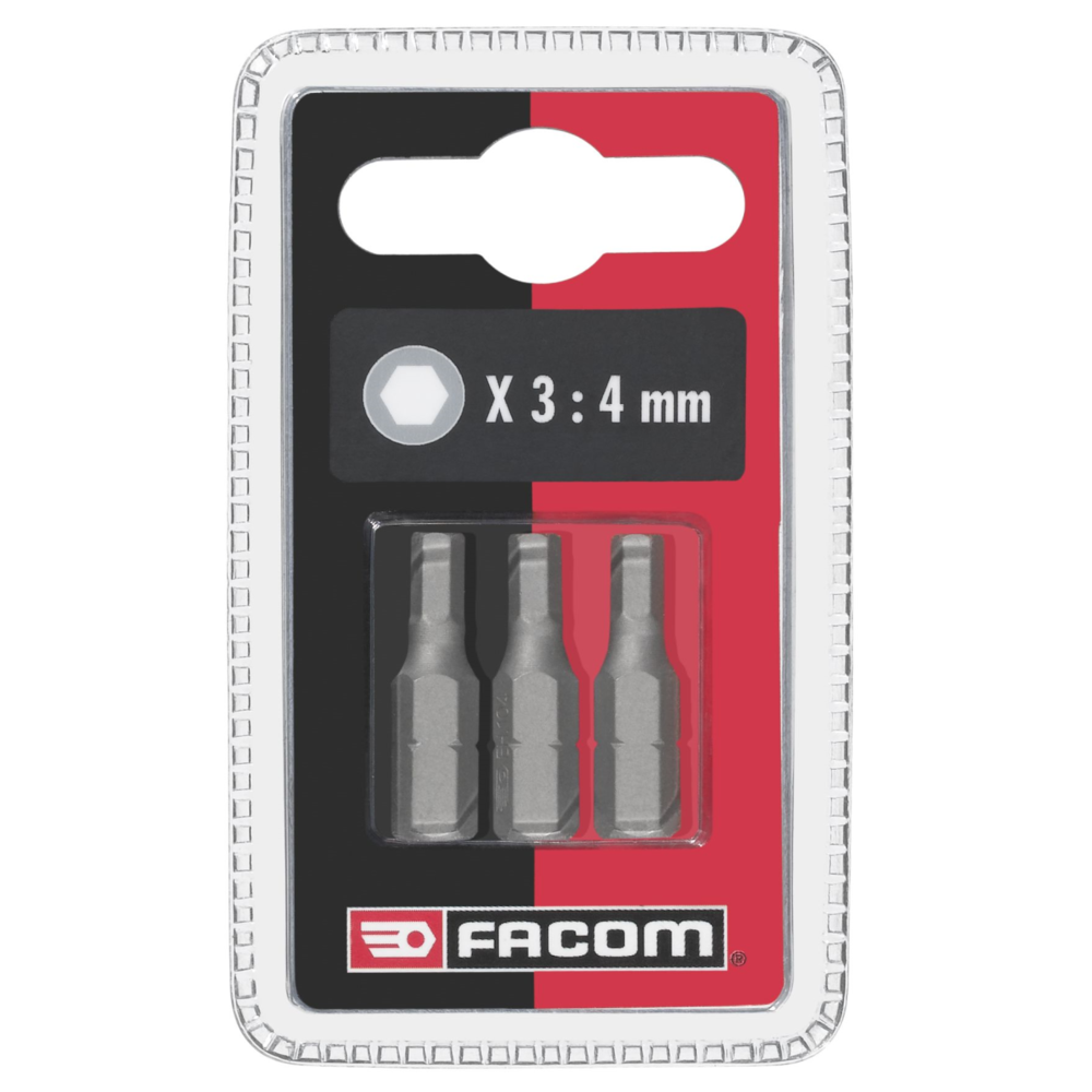 Facom - EH10 - Jeux de 3 embouts standards série 1 pour vis 6 pans creux métriques Facom EH103.J3 - Clés et douilles