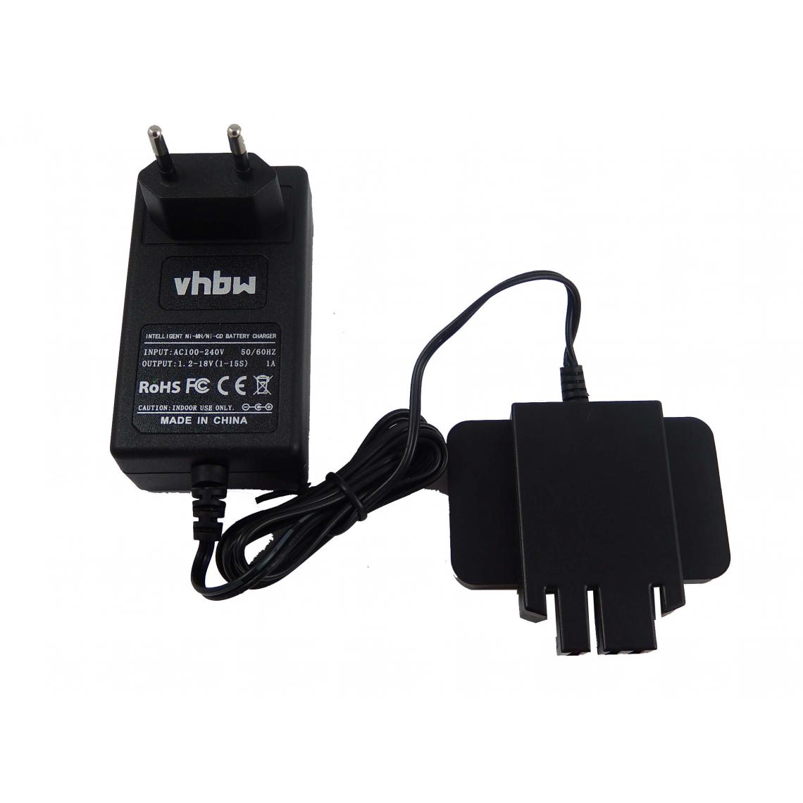 Vhbw - vhbw Chargeur compatible avec Milwaukee 0614-20, 0614-24, 0615-24, 0616-20, 0616-24, 0617-24, 49-24-0150 batteries Ni-Cd, NiMH d'outils - Clouterie