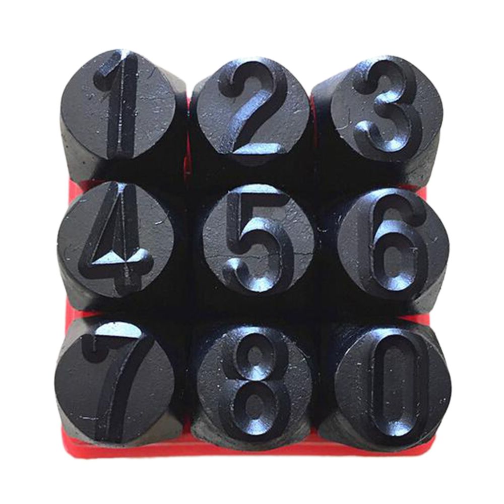 marque generique - alphabet numéros timbre artisanat lettres cuir poinçon métal outil nombre 4mm - Abrasifs et brosses