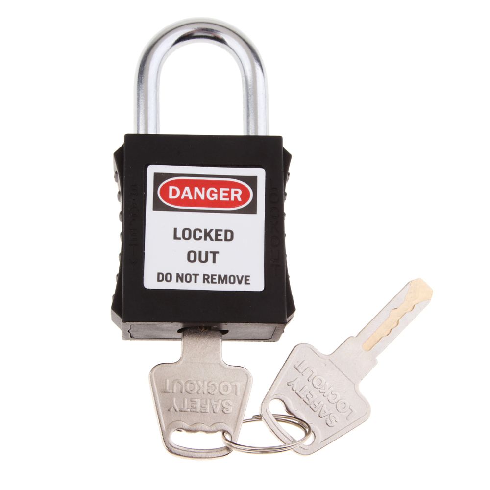 marque generique - Sécurité Sécurité Lockout Cadenas Keyed Different Black - Bloque-porte