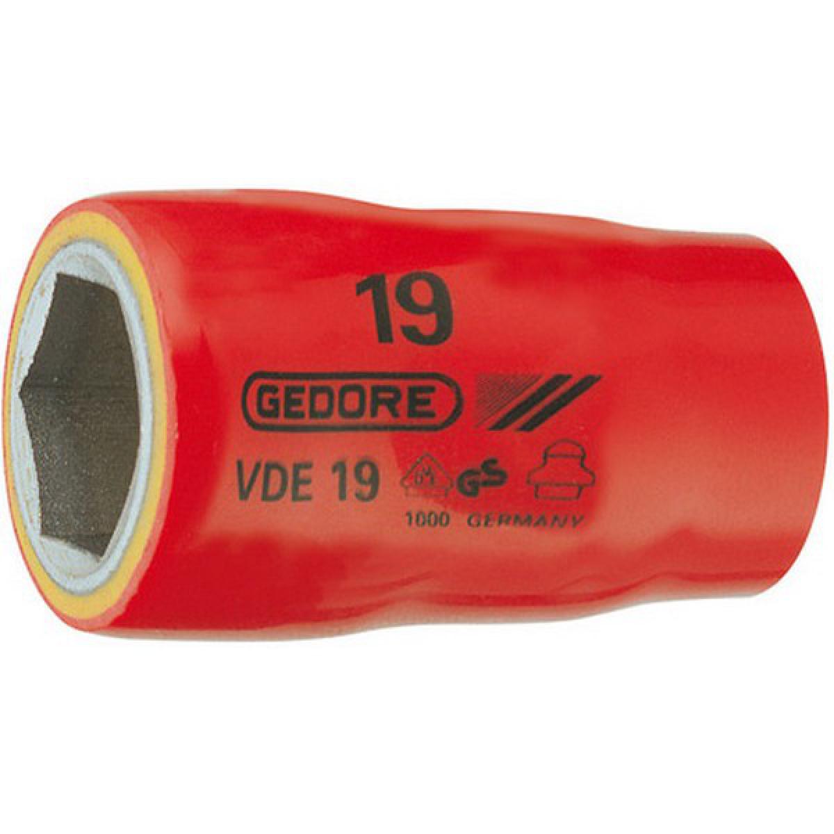 Gedore - Douille VDE 1/2'', Cote s/plats : 14 mm, Long. 54 mm - Clés et douilles