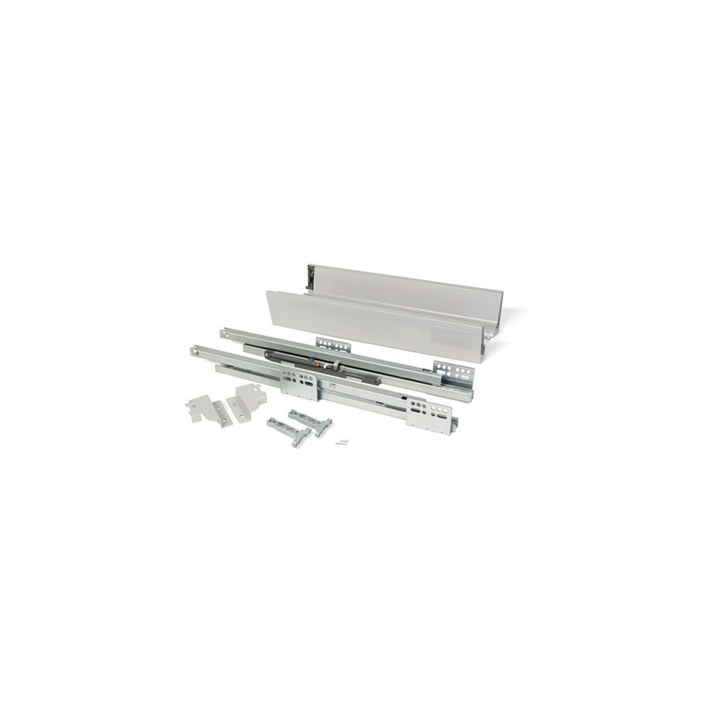 Emuca - Kit de tiroir extérieur Vantage-Q hauteur 83 mm et profondeur 450 mm finition gris métallisé - 3015525 - Emuca - Glissière, coulisse de tiroir