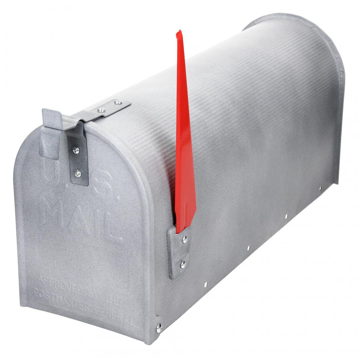 ML design modern living - Boîte aux lettres américaine mailbox fente pour journaux sur pied aspect béton - Boîte aux lettres