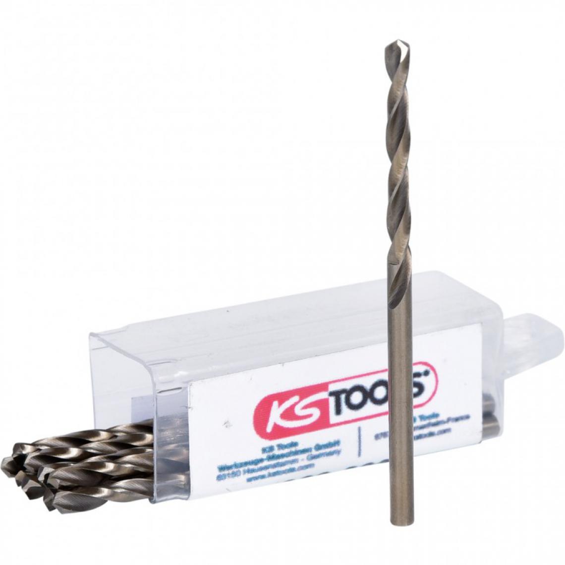 Ks Tools - KS TOOLS 330.3030 Lot de 10 forets HSS-CO au cobalt, Ø3,0 mm - Outils de coupe