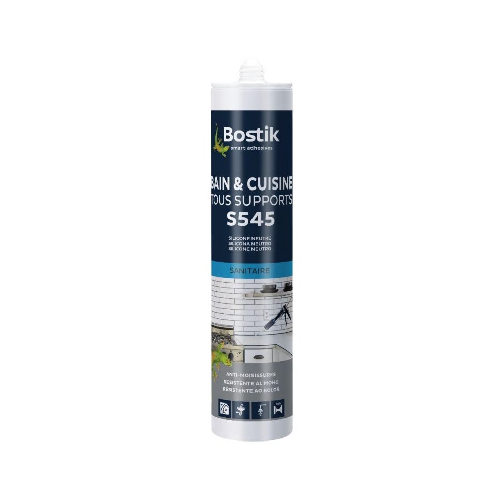 Bostik - Mastic S545 Bain Cuisine Tous supports BOSTIK Gris Béton - 30615840 - Abrasifs et brosses