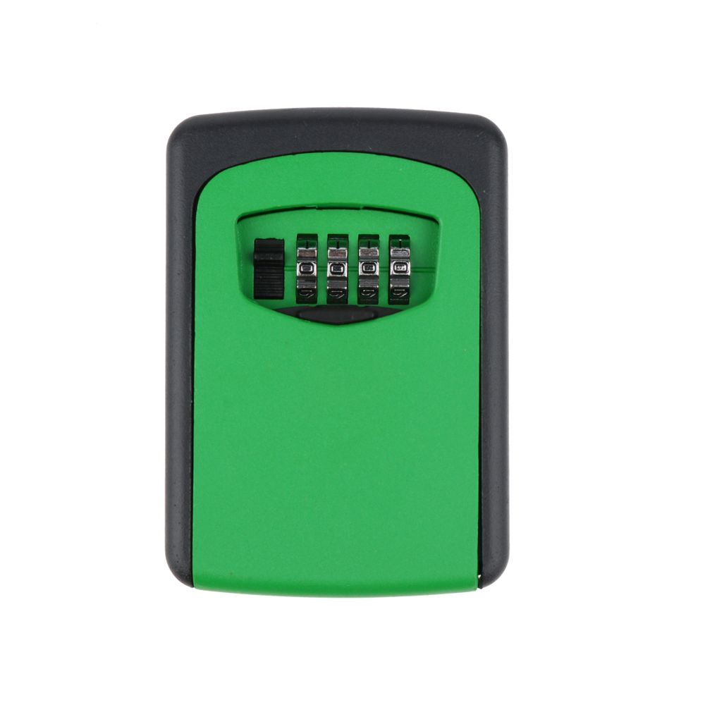 marque generique - boîte de verrouillage de clé à clé 4 chiffres boîte de verrouillage à combinaison murale vert - Coffre fort