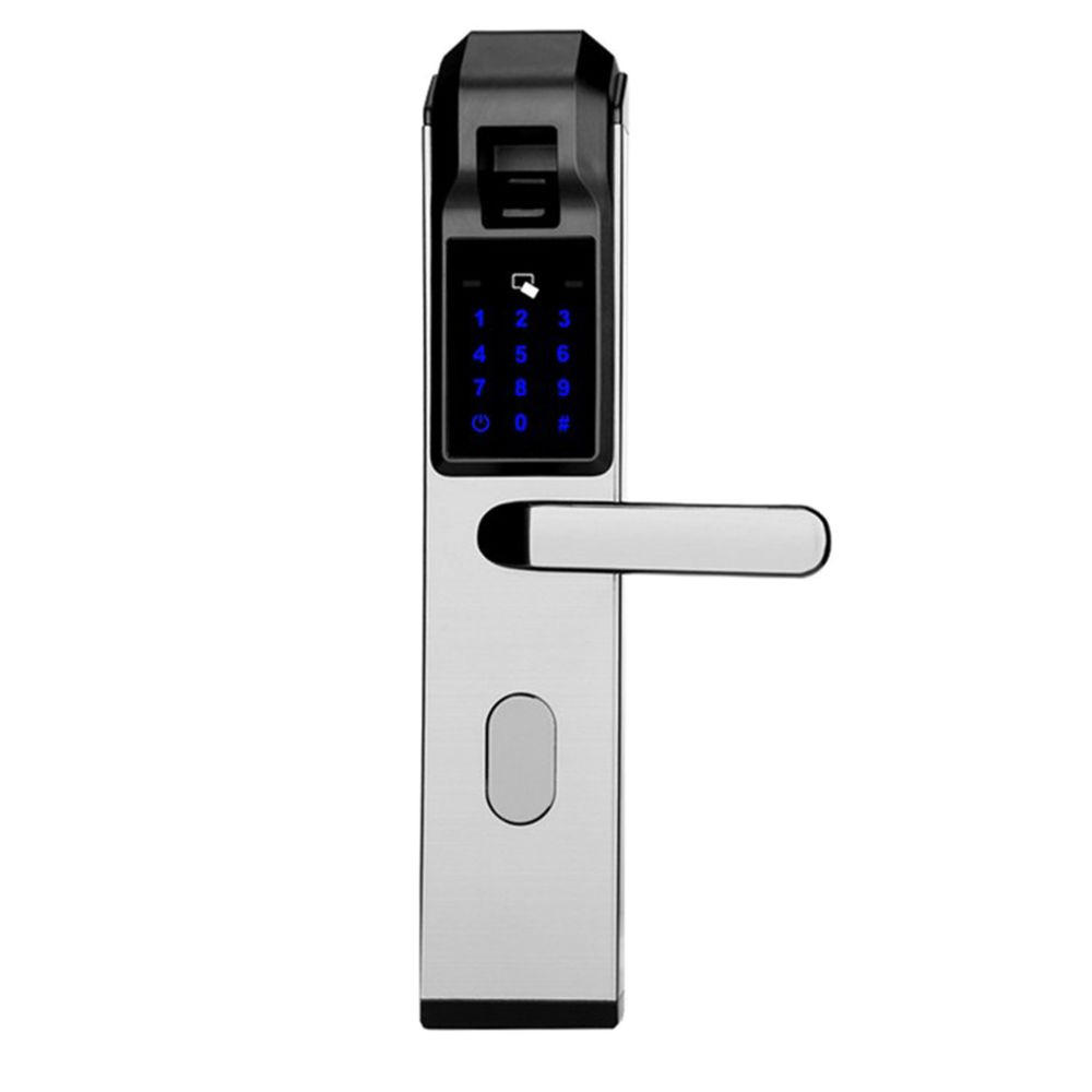 marque generique - serrure électronique porte sans clé mot de passe écran tactile rfid carte serrure de sécurité pour - Bloque-porte