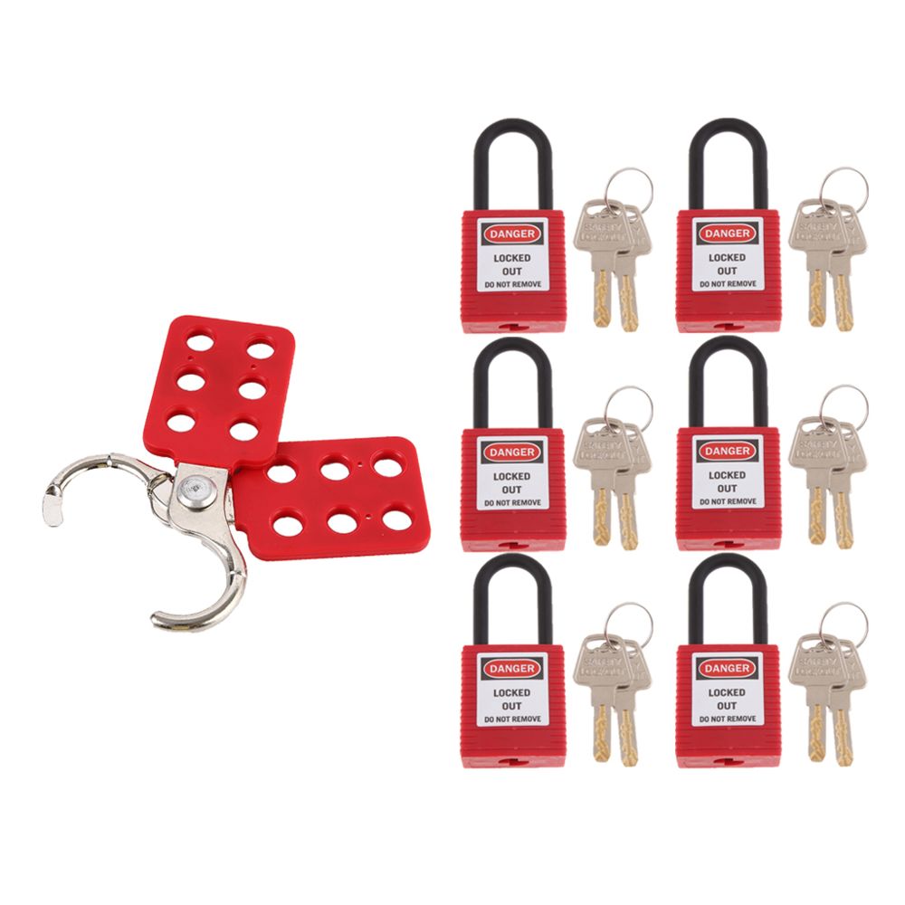 marque generique - Cadenas de consignation de sécurité cadenas à clé - Bloque-porte