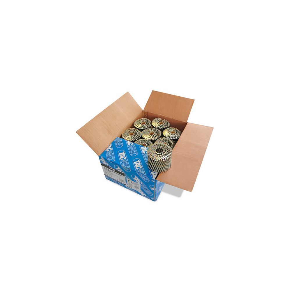 Tacwise - Boîte de 4000 clous à tête plate, annelés extra galvanisés en rouleau D. 3,1 x 90 mm - Tacwise - 0433 - Clouterie